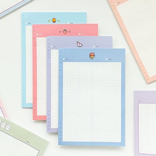Giấy take note hoặc refill size B5 dễ thương (pixel collection) có ảnh thật