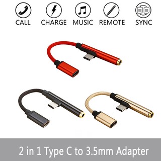Dây cáp chuyển đổi Type C sang cổng 3.5mm và cổng Type C khác tiện dụng cho Xiaomi Huawei