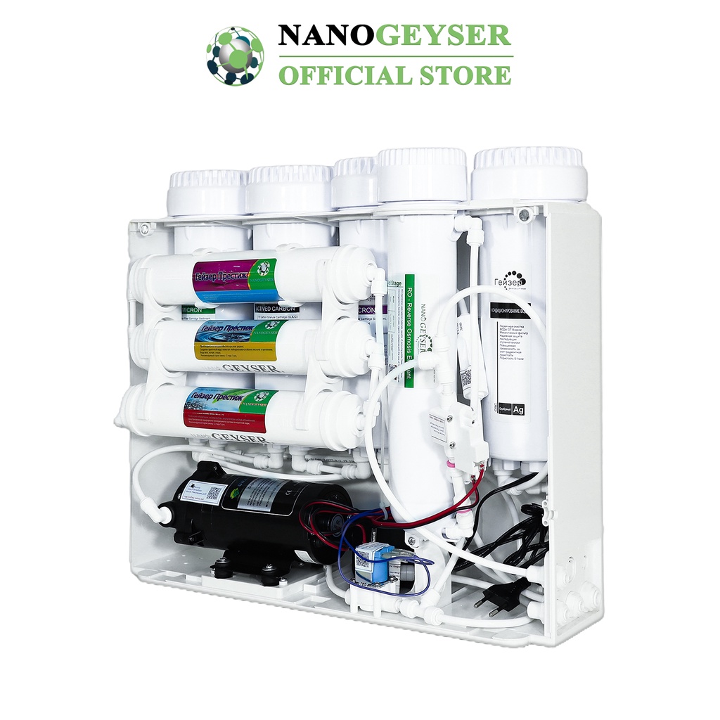 Máy lọc nước Nano Geyser RO ECO C, Công nghệ lọc nước tinh khiết RO, Bảo hành điện tử 5 năm qua app chính hãng