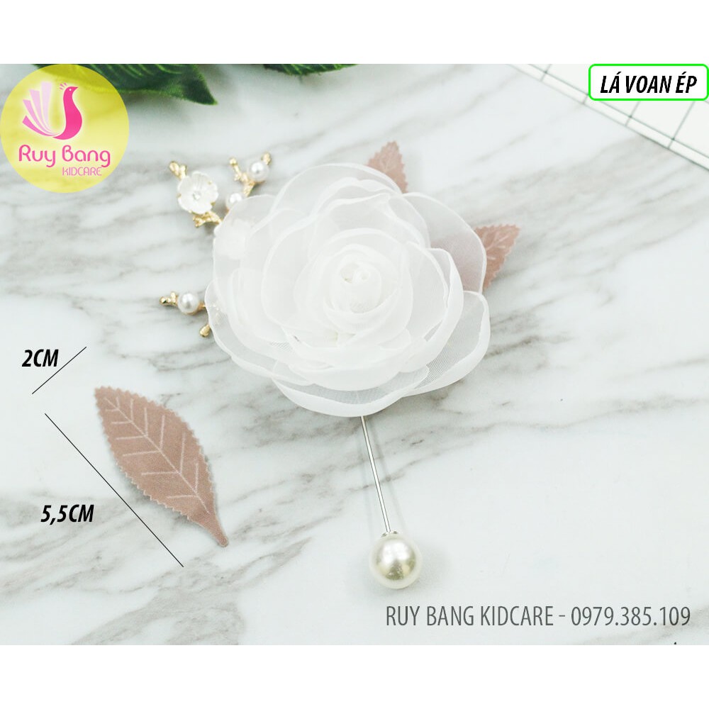 Lá voan ép 2 mặt kích thước 5,5cm*2cm