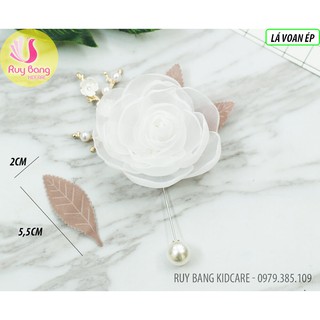 Lá voan ép 2 mặt kích thước 5,5cm*2cm