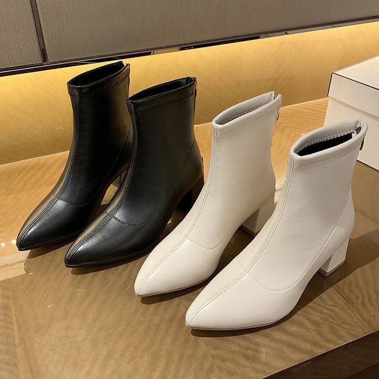 Bốt nữ lửng cổ, gót cao 6 phân (mã 518-bốt cổ lỡ)