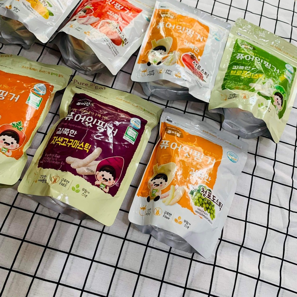 [Date 2023] Bánh gạo lứt trái cây Nabero Pure Eat cho bé 6m+