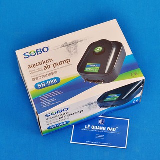 Máy sủi oxi 4 vòi SOBO (tặng kèm 4m dây sủi và 4 quả sủi)