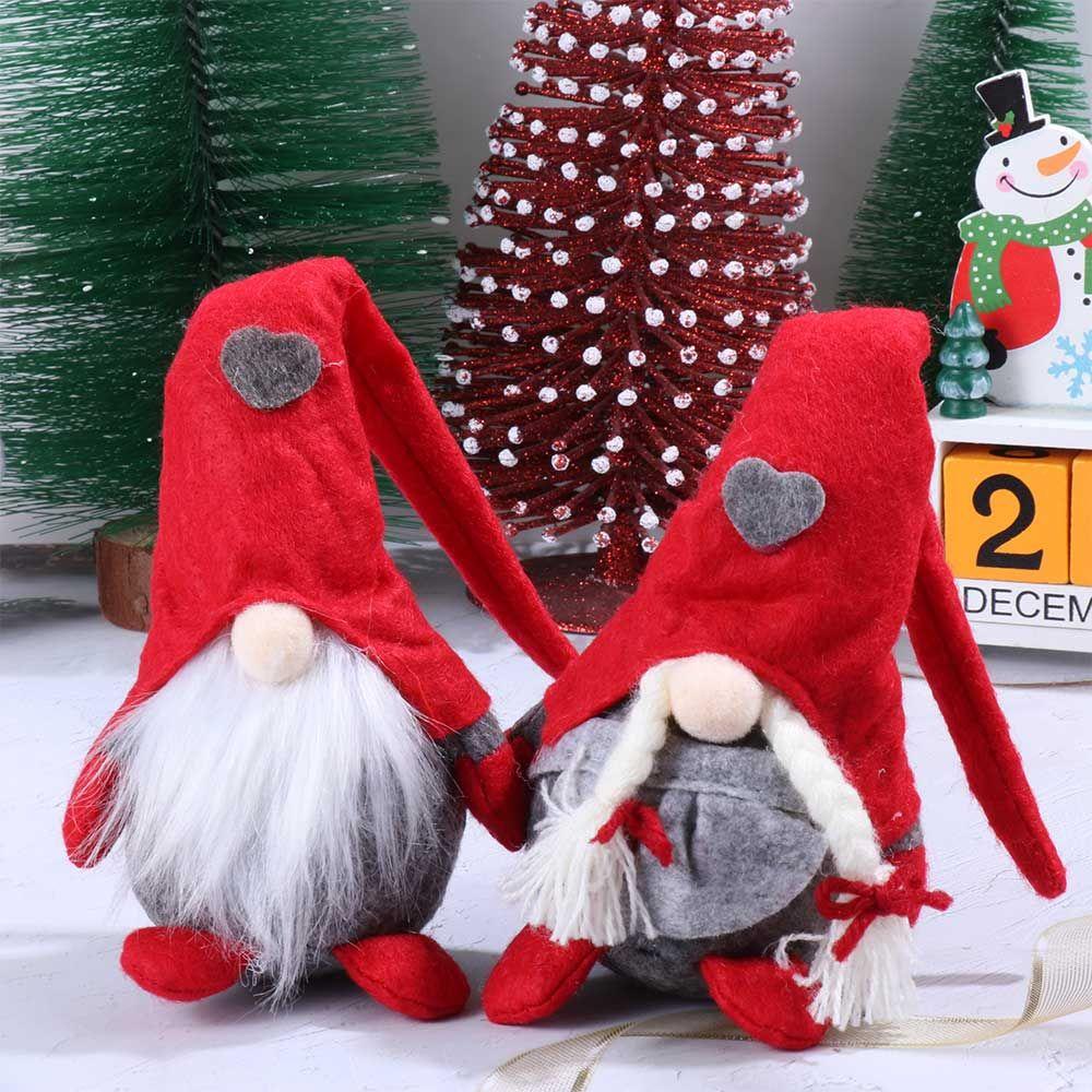 Búp Bê WTTLE Gnome Đội Mũ Dài Làm Thủ Công Trang Trí Giáng Sinh