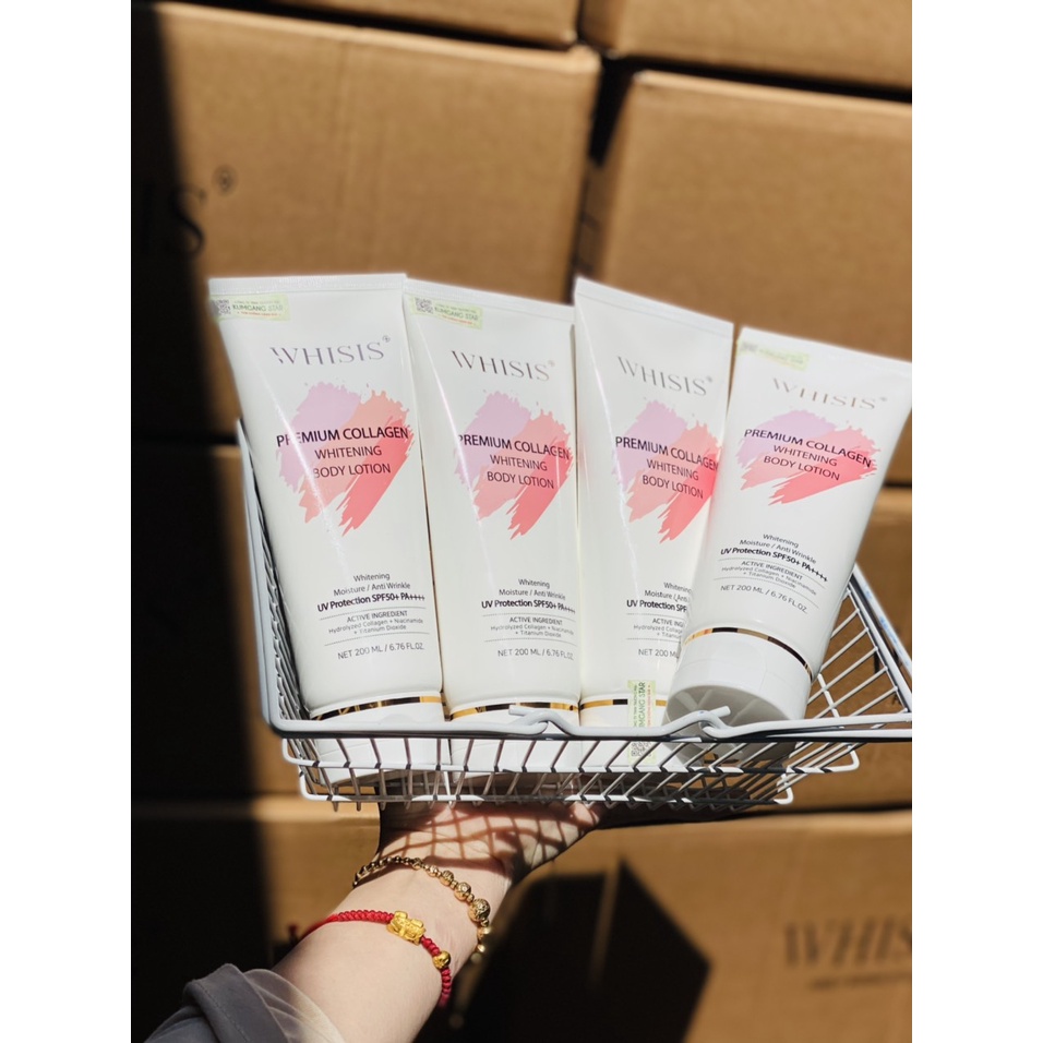 Kem Body Whisis Trắng Da Chống nắng cao SPF 50+ PDA++++ – 200 ml