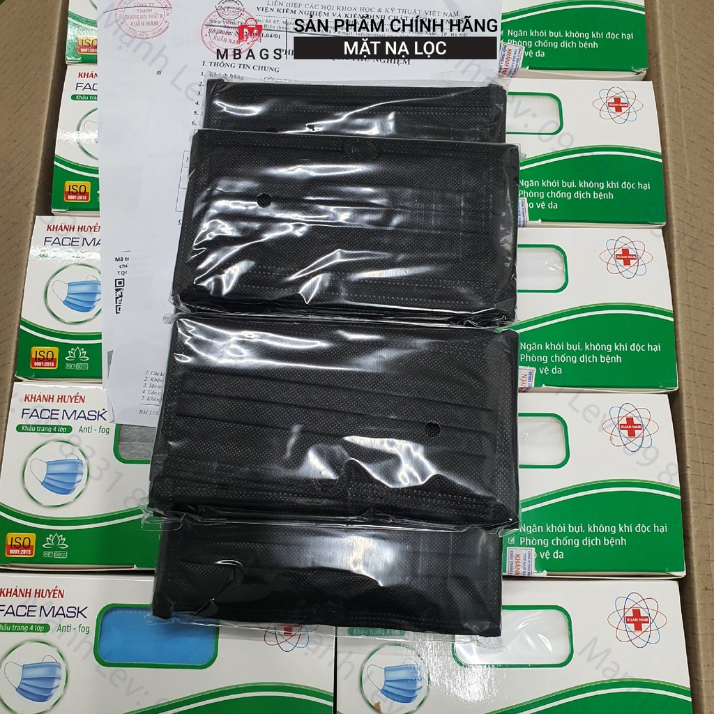 Hộp khẩu trang kháng khuẩn KHÁNH HUYỀN 4 lớp ( 50 chiếc) - Lọc bụi, kháng khuẩn tiêu chuẩn bộ Y Tế | BigBuy360 - bigbuy360.vn