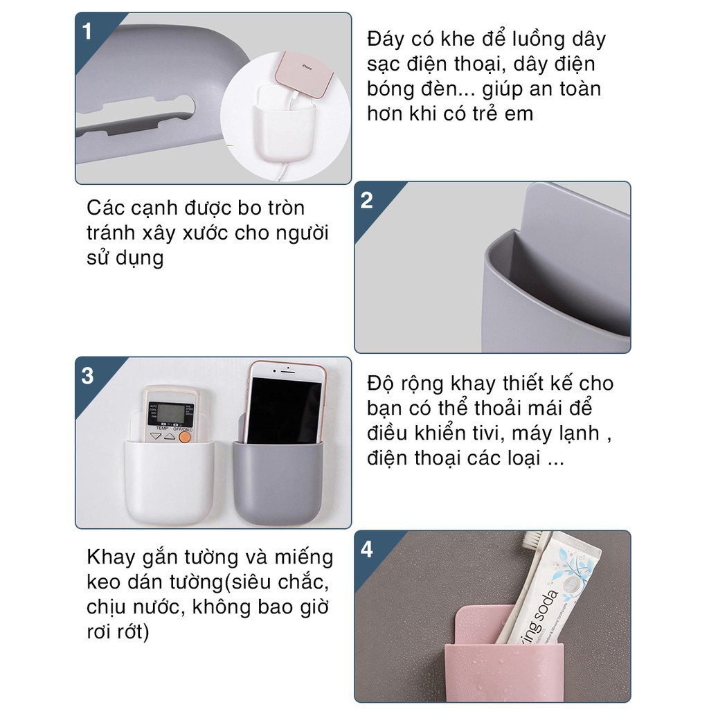 ⚡HÀNG MỚI VỀ⚡ Giá Đựng Remote Dán Tường, Giá Đỡ Điều Khiển Từ Xa Gắn Tường Siêu Bền 88246 Gia Dụng Gia Đình