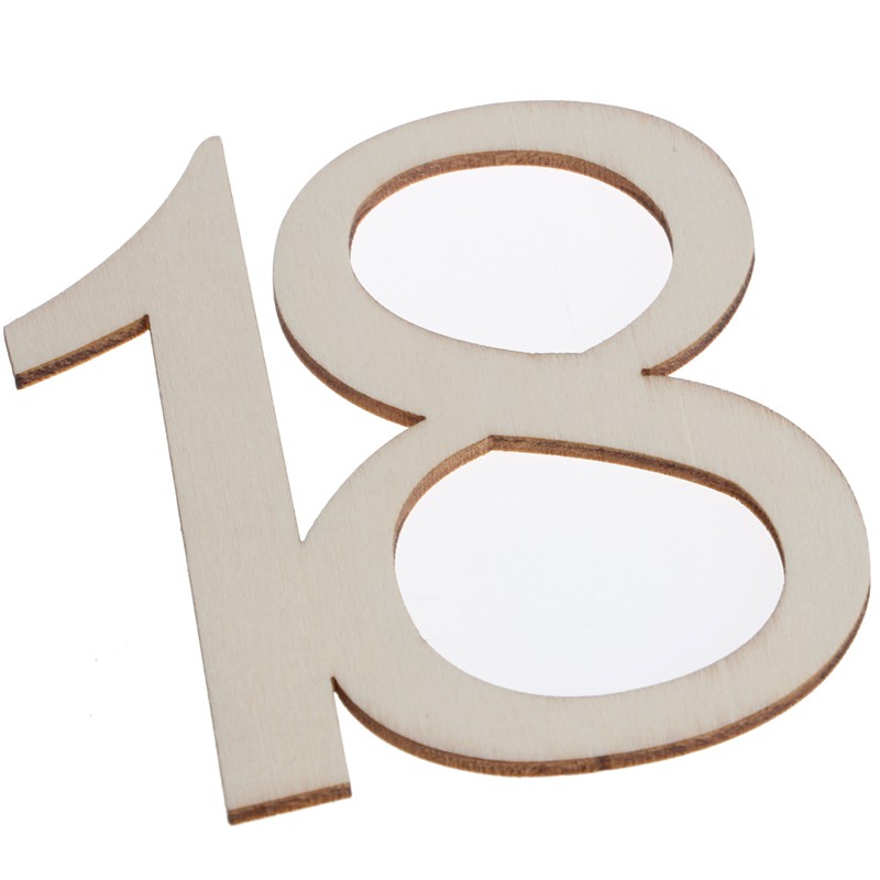 Bộ 10 Số Gỗ Đánh Dấu Bàn 11-20