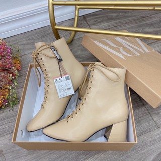 Bốt cổ ngắn da zara hothit fullbox