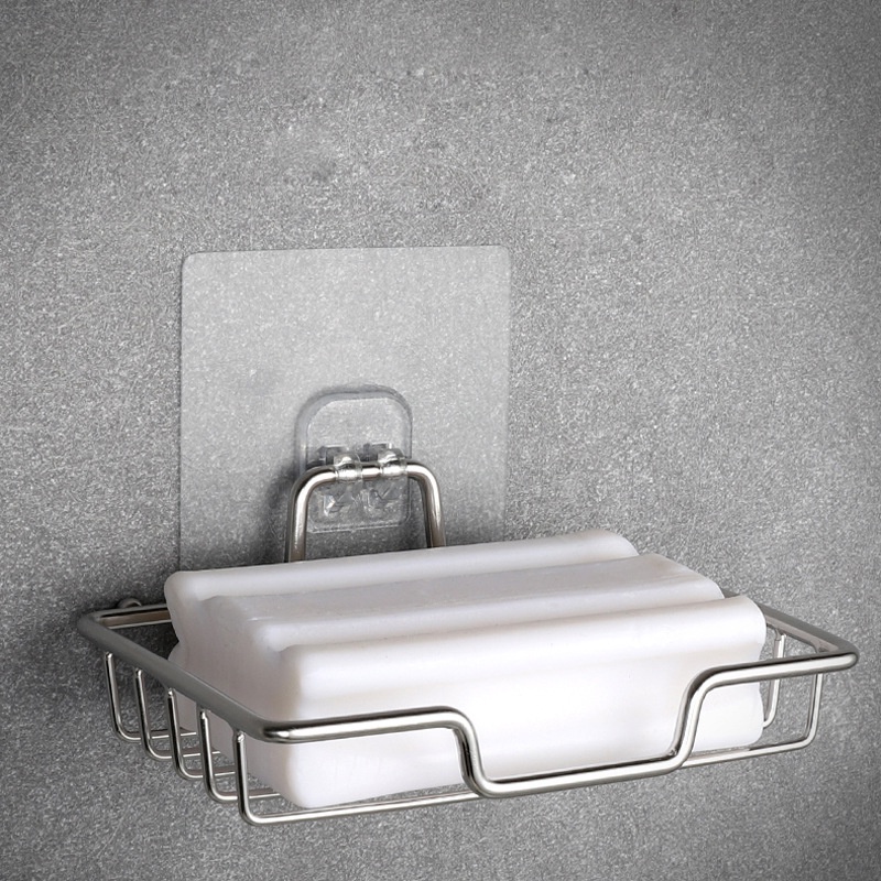 Kệ dán tường nhà tắm, kệ đựng xà bông Inox 304