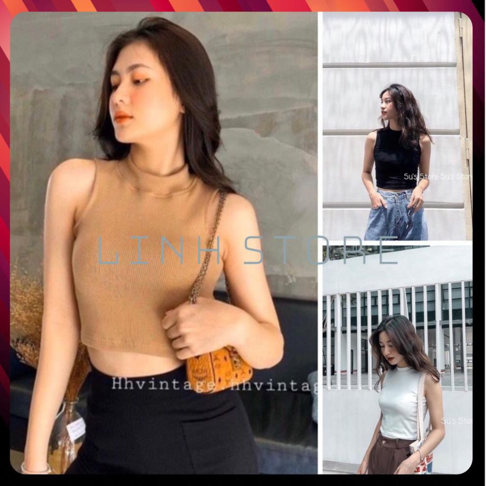 Áo Ba Lỗ 💎SALE💎 nữ CROPTOP sát nách Ngược ULZZANG BASIC form body bố sát chất liệu vải bozip nhập khẩu cao cấp sexy