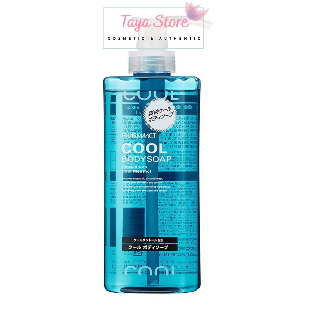 Sữa tắm nam Pharmaact Cool Body Soap 600ml Nhật Bản