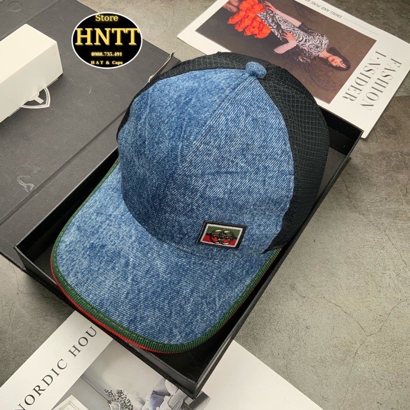 [Mã FAMARAL1 giảm 10K đơn 50K]Nón Kết Phối Lưới Tag GG Mạc Jeans Thời Trang Nam Nữ Phong Cách Cá Tính
