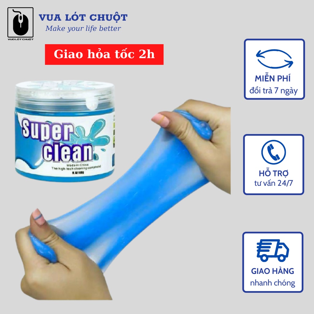 Gel vệ sinh bàn phím máy tính Super Clean (Hàng cao cấp) ( 1 hộp )