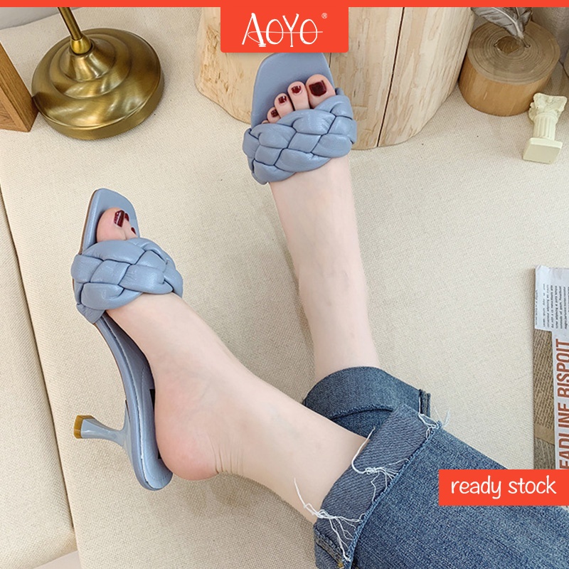 Guốc mũi vuông thời trang dành cho nữ size 35-42