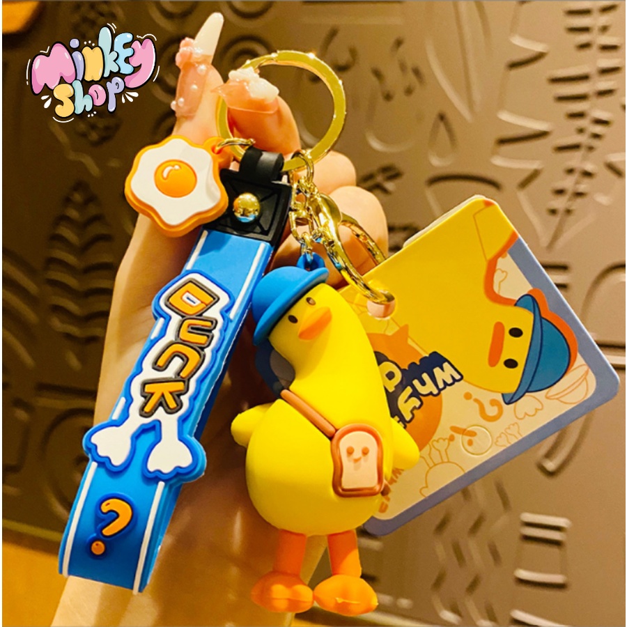 Móc Khóa Đẹp Hình Vịt Cute phụ kiện Túi Xách dễ thương -Minkey