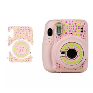 Miếng dán thân máy ảnh Fujifilm Instax mini 11 (Sticker decal body instax mini 11) - Màu ngẫu nhiên