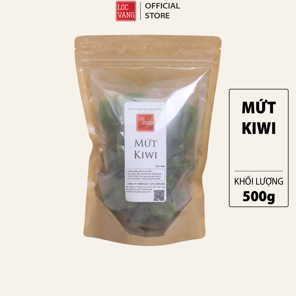 Mứt Kiwi QUÀ TẾT LỘC VÀNG 500g