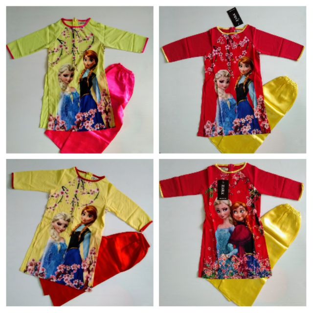 ÁO DÀI CÁCH TÂN BÉ GÁI HÌNH ELSA 11-28KG