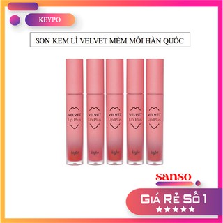 Son Kem Lì Velvet Mềm Môi, Lâu Trôi đến từ thương hiệu KEYBO Hàn Quốc 4.5g