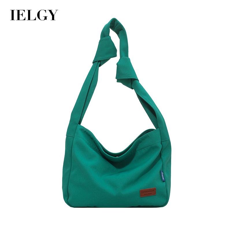 Túi đeo chéo IELGY vải canvas sức chứa lớn khóa từ thoải mái tiện lợi dành cho nữ