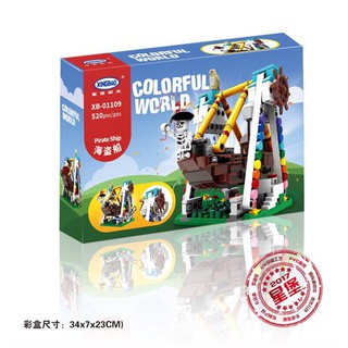 Ghép hình Lego XB tàu cướp biển 01109 (520 chi tiết)