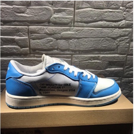Giay Air Jordan 1 Low X Off White Ten Chung Aj1 North Card Blue Unc Aq0818 148 Cực Truất Shopee Việt Nam