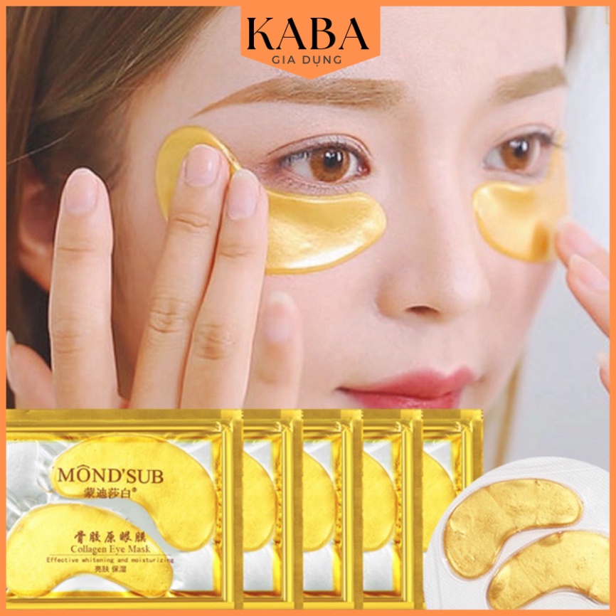 Mặt Nạ Collagen Màu Vàng Làm Mờ Quầng Thâm Bọng Và Nếp Nhăn Hiệu Quả Cho Mắt KABA