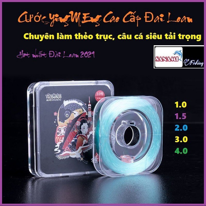 Cước Câu Cá YingMeng Japan Chính Hãng Nhật Bản[CHUYÊN SĂN HÀNG] Siêu Bền Tàng Hình Chuyên Làm Trục Thẻo Câu Đài