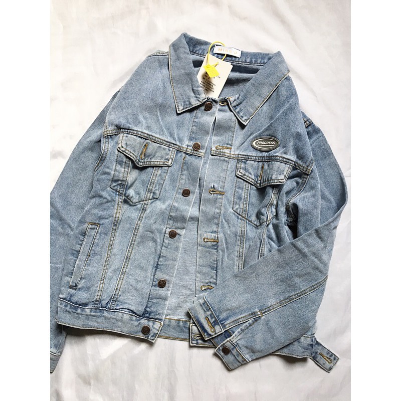 HÀNG NHẬP KHẨU -  Áo khoác jacket jean/ bò  oversize/ dáng rộng  nam nữ/ unisex có túi mặt trong ĐANG SẴN - Hàng Nhập Kh