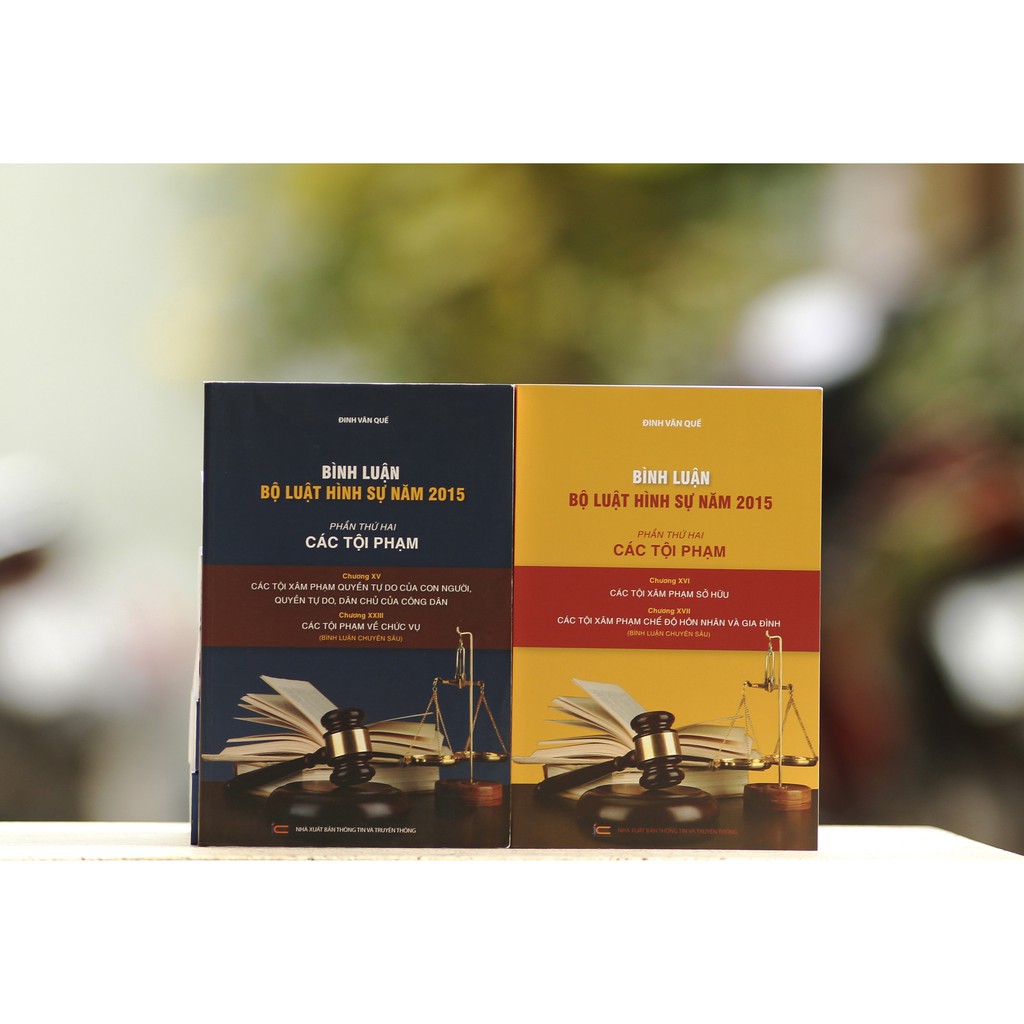 Sách - Bộ Bình luận bộ luật hình sự 2015, sửa đổi bổ sung 2017, phần tội phạm chương 14, 15, 23, 16,17