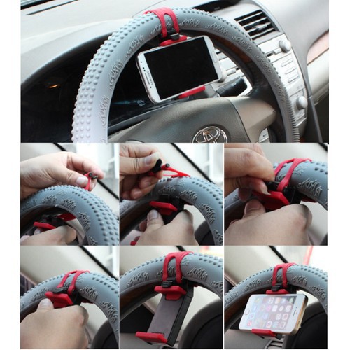 Giá đỡ điện thoại trên vô lăng xe hơi