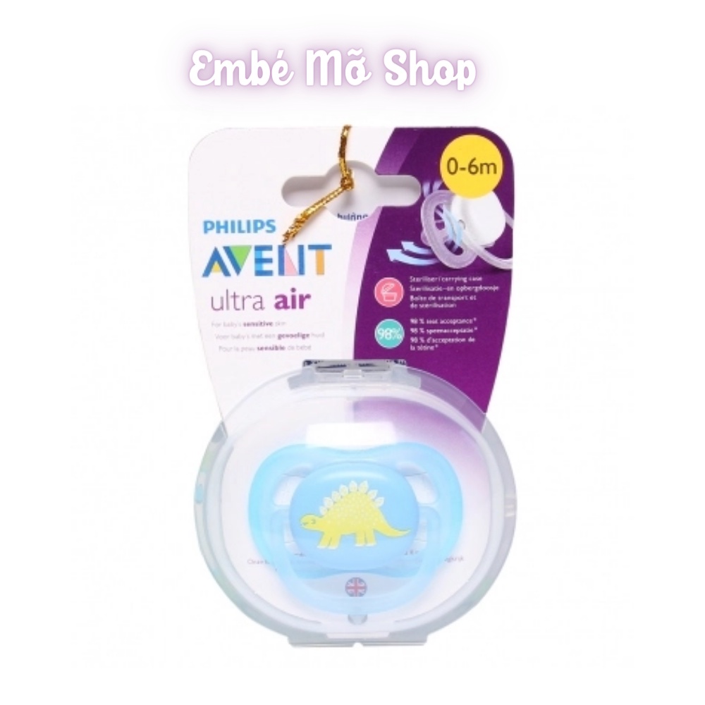 Núm Ti Ngậm PHILIPS AVENT Ultra Air 0 - 18 Tháng Hàng Chính Hãng - Embé Mỡ