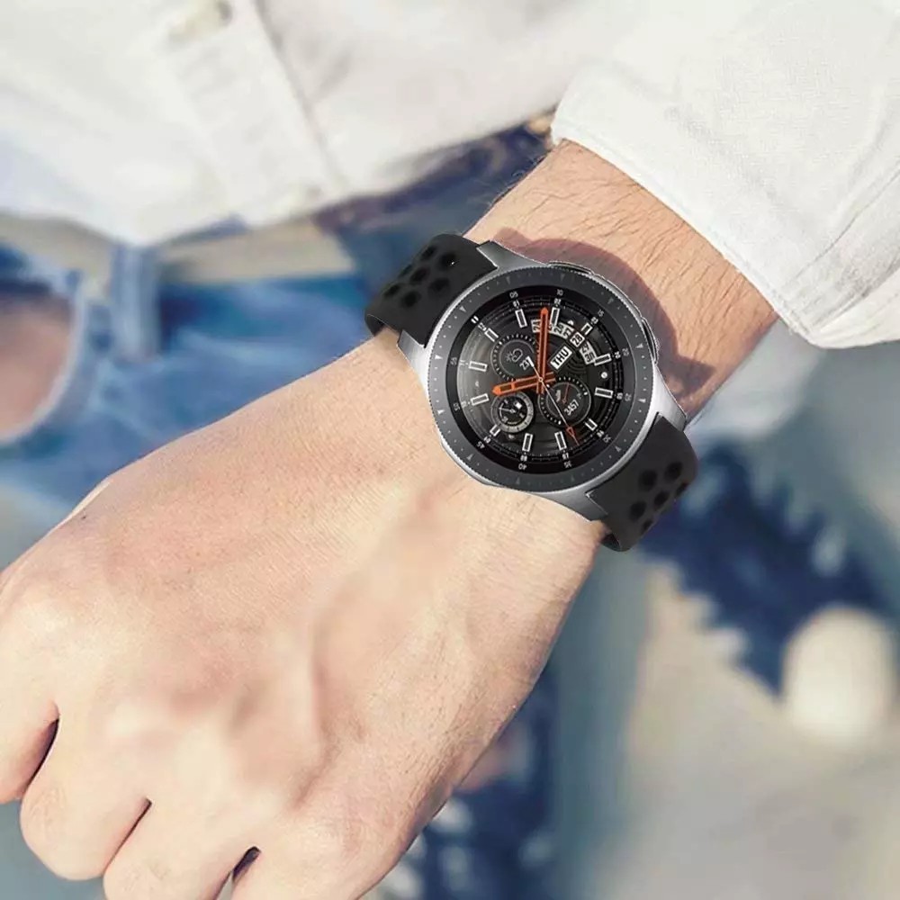 - Dây thể thao silicon cao dấp dành cho các loại smartwatch có dây 20/22mm