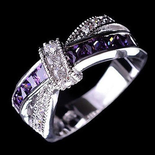 Nhẫn đính đá zircon phong cách thanh lịch dành cho nữ