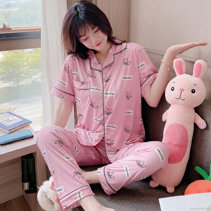 Set Đồ Ngủ In Hình Hoạt Hình Xinh Xắn Dành Cho Nữ