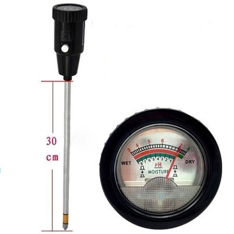 Máy Đo Độ Ẩm Đất pH 295mm Bằng Kim Loại Chuyên Dụng