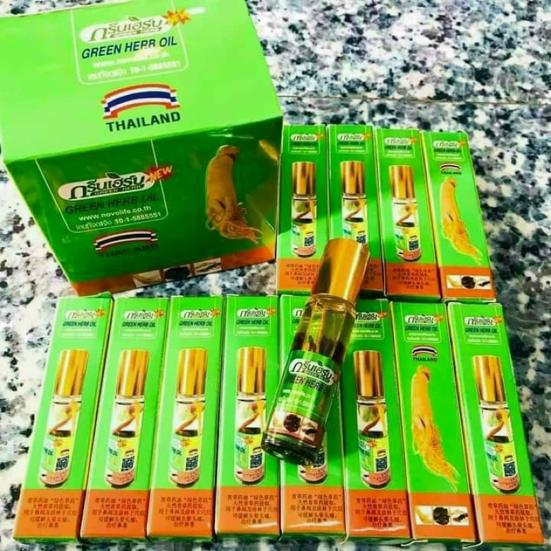 Dầu gió thảo dược Green Herb Oil mẫu mới