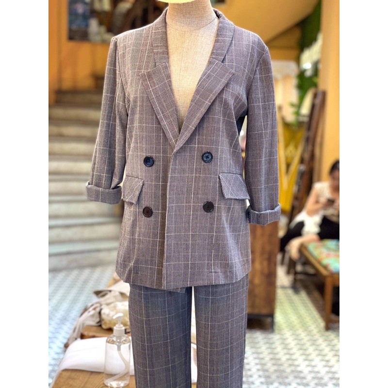 Áo blazer - Áo blazer kèm quần dài - set vest