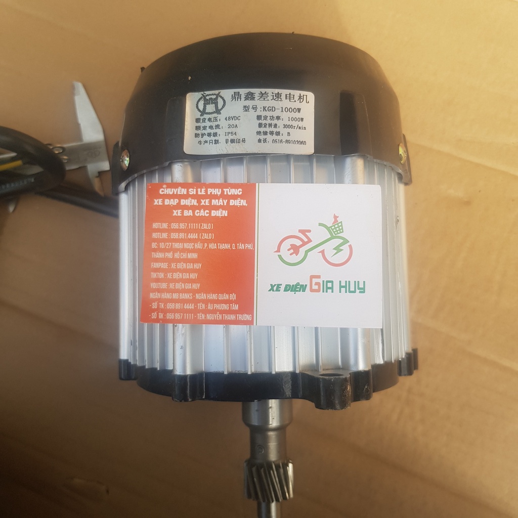 Mô Tơ (Moto) Xe 3 Bánh 48v/60v- 650W-800W -1000W