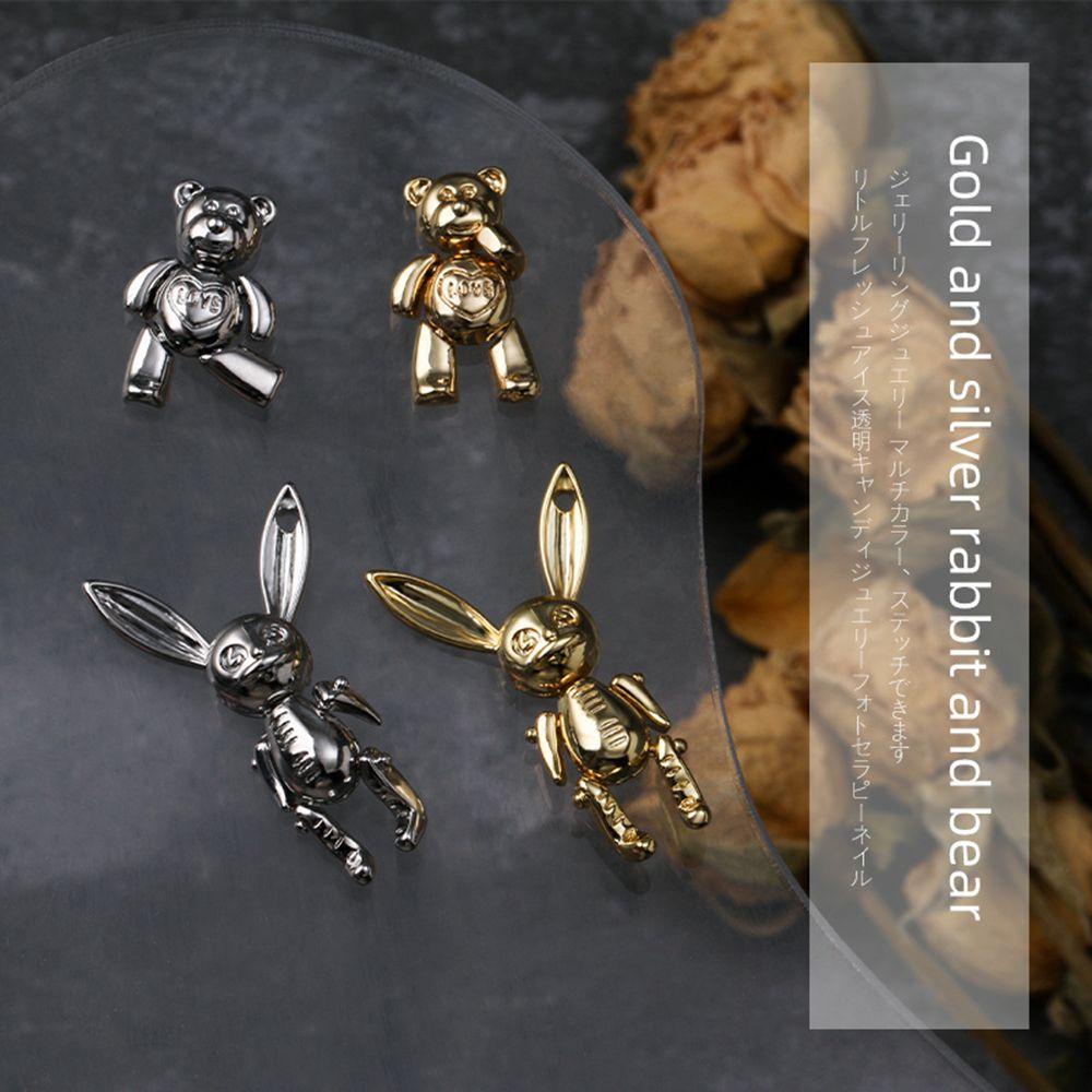 Phụ Kiện Trang Trí Móng Tay Hình Đầu Lâu Thỏ Gấu Độc Đáo DIY