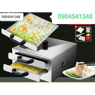 Tủ hấp bánh cuốn , bánh phở ,bánh da lợn cuộn 2 ngăn đáy inoc 304 ( tặng kèm 1 ngăn).Hàng y hình ảnh *MẪU MỚI *