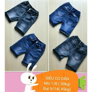 Quần bé trai chất jean siêu co giãn 28 - 40kg