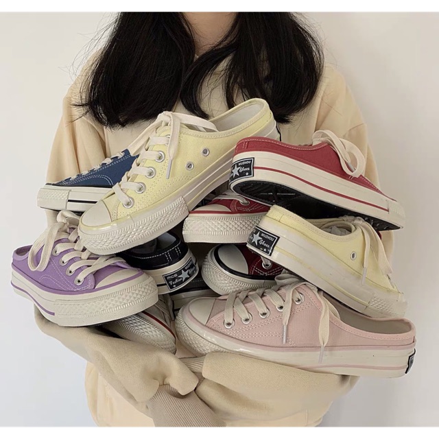 Giày sneakers đạp gót Korea Ulzzang | Hàng order chất lượng cao