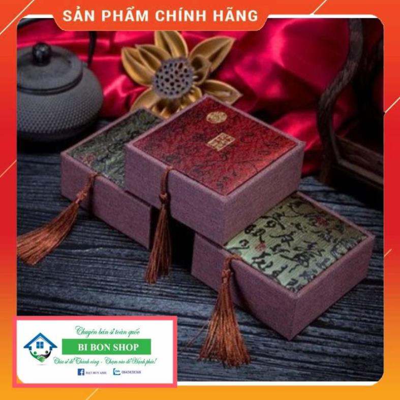 *HOT* Hộp Gấm chữ tàu đựng Trang Sức, Vòng Phong Thủy KT 10x10cm