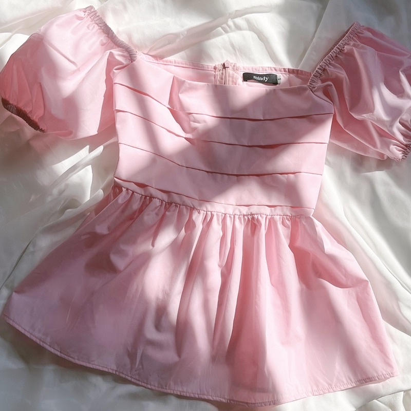 Áo peplum tay bồng Rose Top