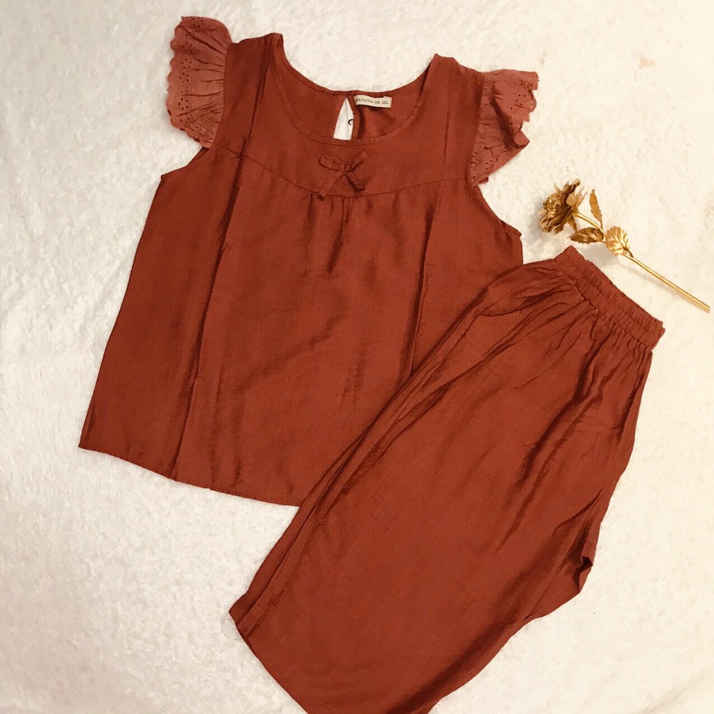 Đồ Bộ Nữ B013 VNXK Chất Đũi Kiểu Lửng Màu Sắc Đẹp (ẢNH SHOP TỰ CHỤP) | BigBuy360 - bigbuy360.vn