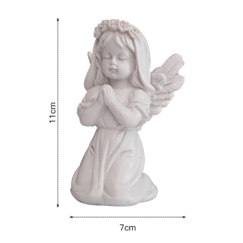 Tmdbyx Tượng Hình Thiên Thần Bé Gái Bằng Nhựa Resin Trang Trí Vườn