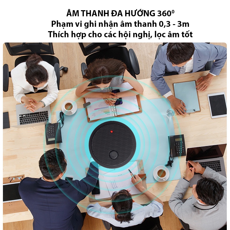Micro Hội Nghị Đa Hướng Đầu Cắm USB M17, Dùng Cho Các Cuộc Họp, Dạy Và Học Trực Tuyến